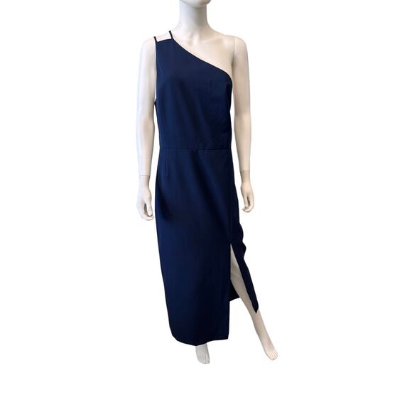 NEW WAYF Anthropologie The Lenore One Shoulder Column Slit Party Dress Size XXL - Picture 1 of 6